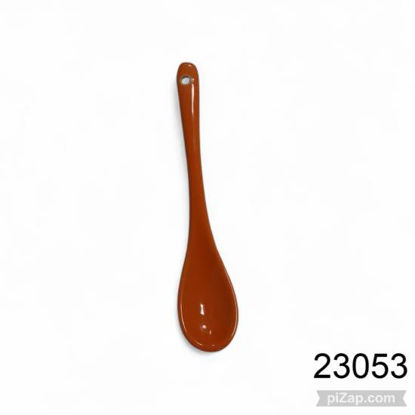 Imagen de CUCHARA CERAMICA NARANJA CHINA 12.7X4 CM  3.26